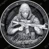 Desert Sniper Depth Map for Fiber Laser & CNC | Tactical Coin Art | LightBurn Compatible | Military-Themed Engraving - Heightmap Download