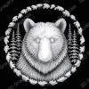 Polar Bear Height Map for CNC & Laser | Arctic Majesty Engraving | LightBurn Compatible | Wildlife Coin Art - Heightmap Download