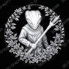 Vigilant Guardian Depth & Relief Map | Sacred Protector Engraving | Fiber Laser & CNC | Spiritual Coin - Heightmap Download
