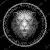 Lion Coin Height Map For Laser Engraving, CNC, 3D Modeling - Heightmap Download