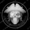 Pirate Coin - "Dead Men Tell No Tales" | CNC, Laser Engrave, 3D Modeling - Heightmap Download