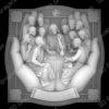 Christ hands thanksgiving - Heightmap Download