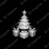 Christmas tree gifts grayscale - Heightmap Download