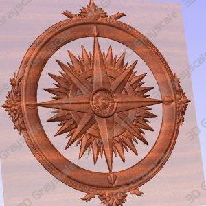 Compass grayscale depthmap - Heightmap Download