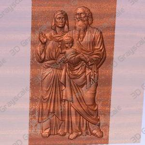 Saint Joachim and Anne grandparents of Jesus - Heightmap Download