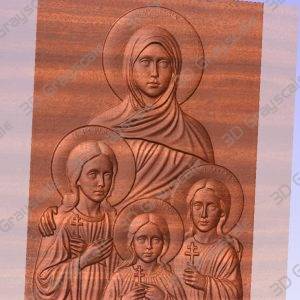 Saint SOPHIA AND HER martyr daughters - Heightmap Download