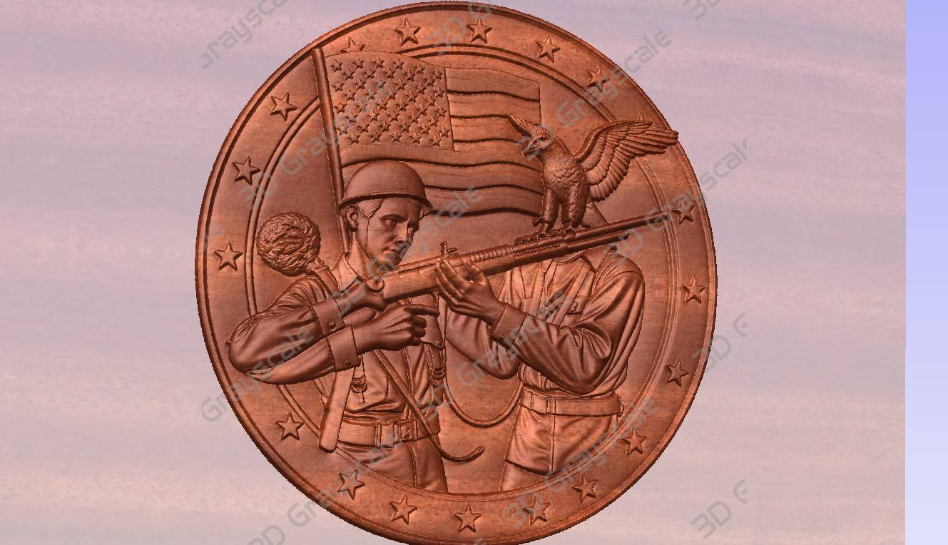 United States patriot coin depthmap - Depth Map United States patriot coin depthmap - Heightmap Download