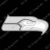 Seattle Seahawks Logo - NFL Football Heightmap - Heightmap Download