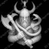 viking warrior laser grayscale - Heightmap Download