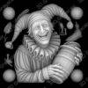 Joker panel grayscale - Heightmap Download