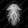 davy jones pirates grayscale laser engraving - Heightmap Download