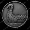 Viking longship prow viking mythology Coin 16 bit 3D Depth Map PNG, Fiber Laser Engraving File, Grayscale Height Map, LightBurn, Challenge - Heightmap Download