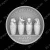 Canopic Jar Set Egyptian Underworld Coin 16 bit 3D Depth Map PNG, Fiber Laser Engraving File, Grayscale Height Map, LightBurn, Challenge - Heightmap Download