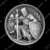 knight templar coin - Heightmap Download
