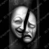 duality faces laser engraving 3d - Heightmap Download
