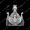 mary mother of God gray - Heightmap Download