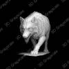 wolf depthmap engraving - Heightmap Download