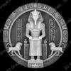 Pharaoh Tutankhamun coin laser engraving cnc - Heightmap Download