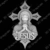 Christ laser engraving motif - Heightmap Download
