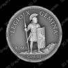Challenge Coin 3D Depth Map, CNC PNG File, Fiber Laser, Lightburn, Engraving, Embossed, Grayscale, Height Map, Legionary Soldier Roman - Heightmap Download