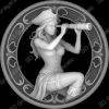 Challenge Coin 3D Depth Map, CNC PNG File, Fiber Laser, Lightburn, Engraving, Embossed, Grayscale, Height Map, Sexy Female Pirates Spy Glass - Heightmap Download