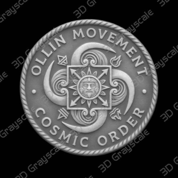 Coin Depth Map, Fiber Laser Engraving File, LightBurn, Grayscale Height ...
