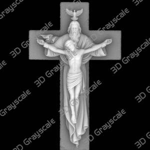 Jesus father grayscale depthmap cnc - Heightmap Download