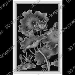 Lotus flower grayscale - Heightmap Download