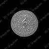 musical note laser coin - Heightmap Download
