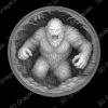 big foot laser engraving depthmap - Heightmap Download