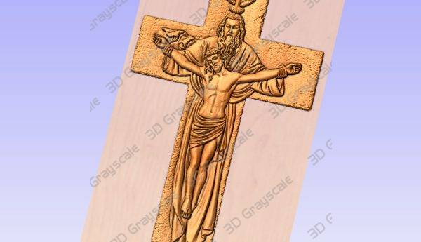 Jesus father grayscale depthmap cnc – 3D Grayscale