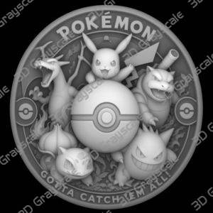 Pokemon pikachu depthmap laser and router - Heightmap Download