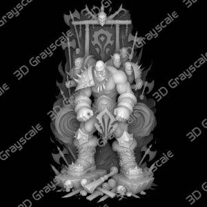 Garrosh horde banner - Heightmap Download