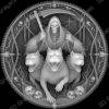 grim reaper laser engraving coin - Heightmap Download