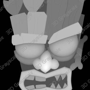 Aku Aku Crash Bandicoot - Heightmap Download