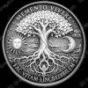 Memento Mori coin back front depthmap laser - Heightmap Download