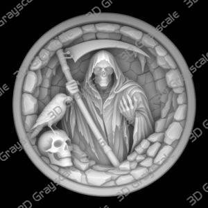 Grim reaper depthmap - Heightmap Download