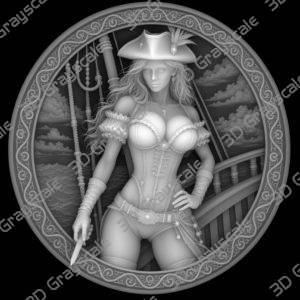 cowgirl coin depthmap - Heightmap Download