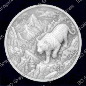 Tiger-Majestic Tiger - Heightmap Download